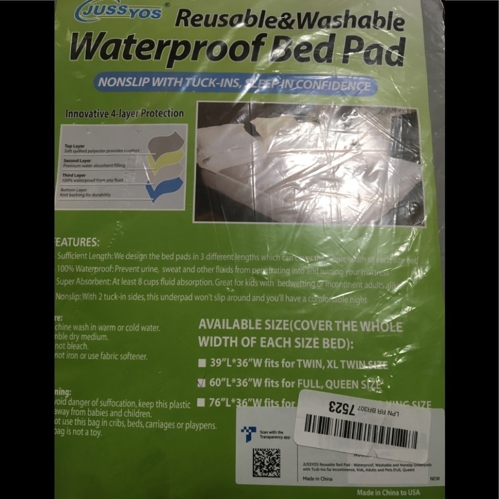 JUSSYOS Reusable Bed Pad p1. - Picture 15 of 16